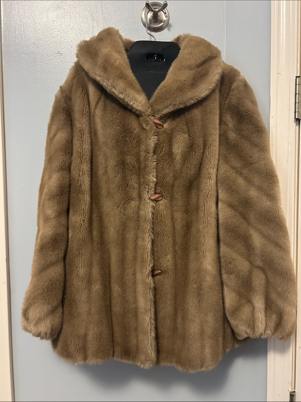 Beautiful 1960s Faux Mink Coat